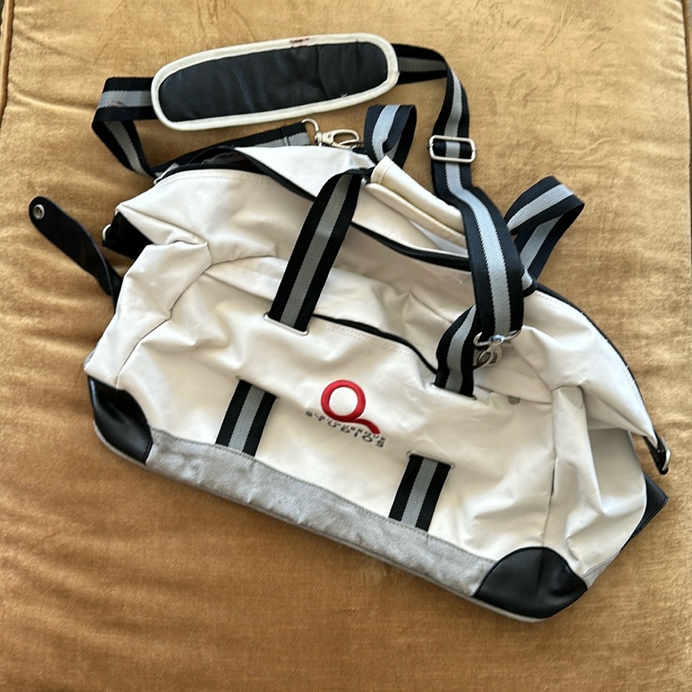 Duffel Canvas Suede bag Carry on Minimal Soren Special order for a film studio